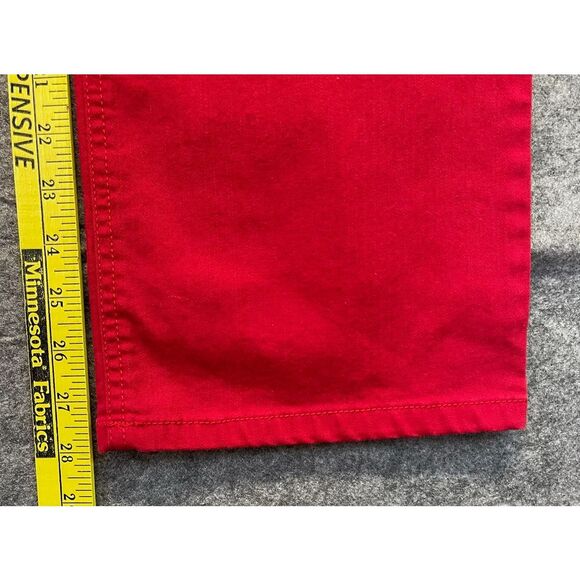 RIDERS by LEE Jeans Women's Size 14P Red Straight Leg Stretch High-Rise Denim - Picture 13 of 14